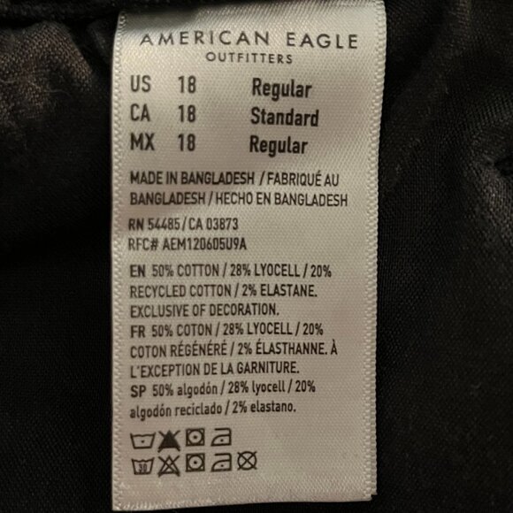 American Eagle stretch high rise mom jean- size 18 - Picture 2 of 3
